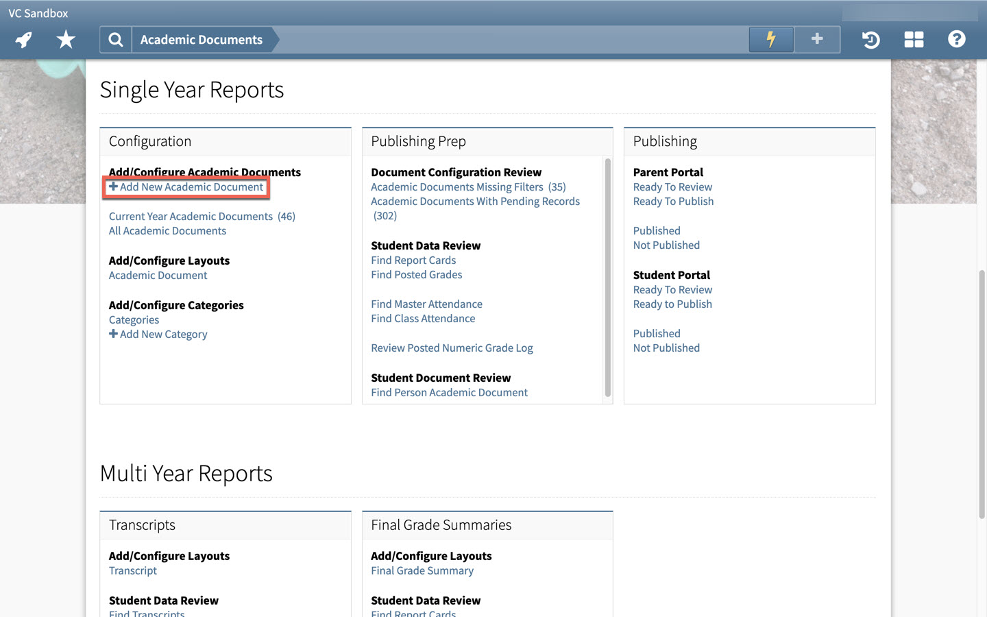 Workflow Publishing Third Party Academic Documents