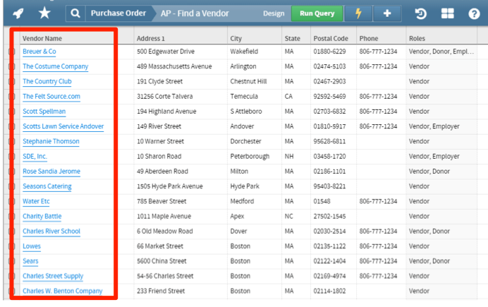 Adding and Editing Vendors