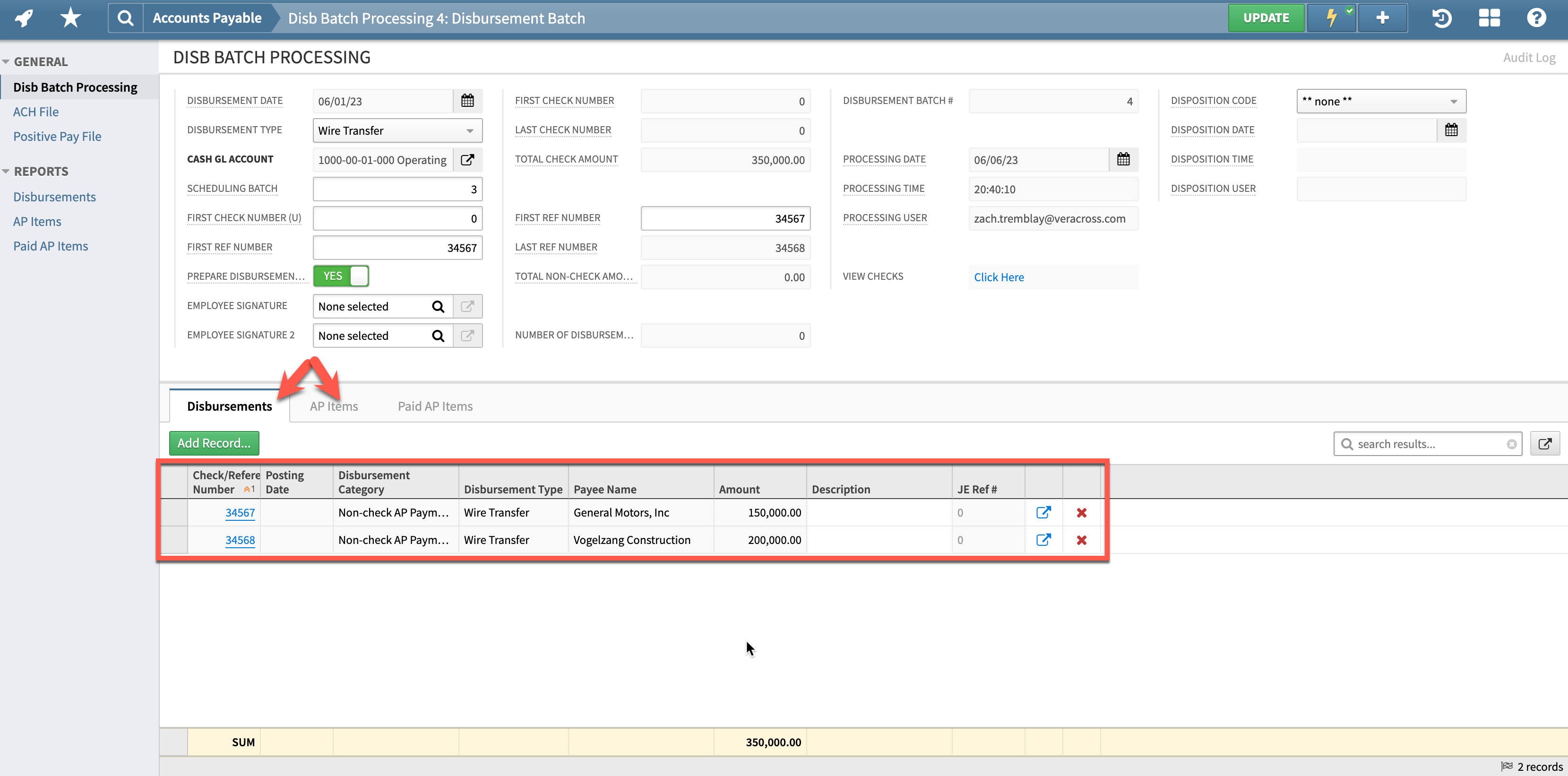 Processing AP Disbursements - AP -Axiom