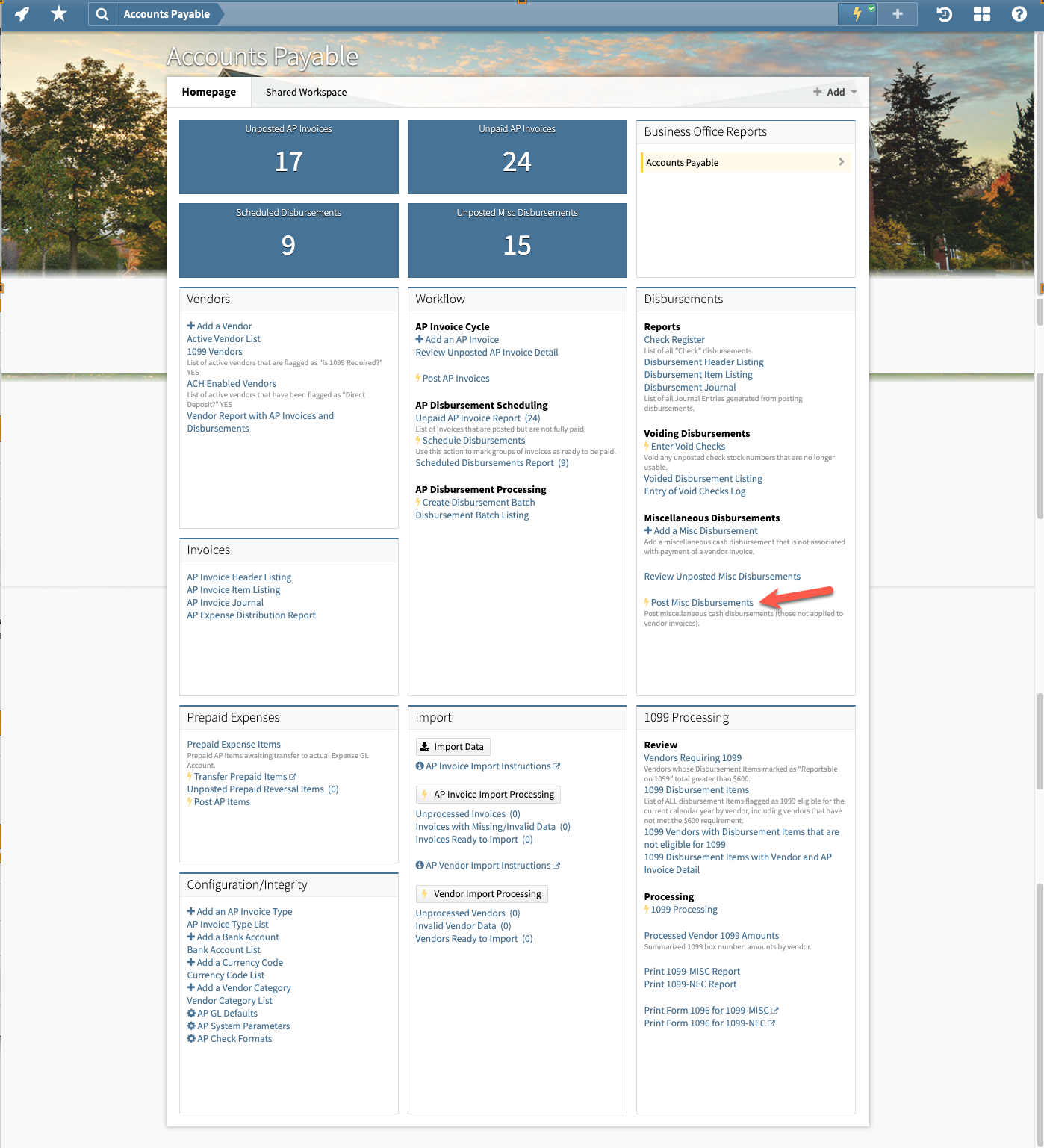Posting Miscellaneous Disbursements in Batch Axiom