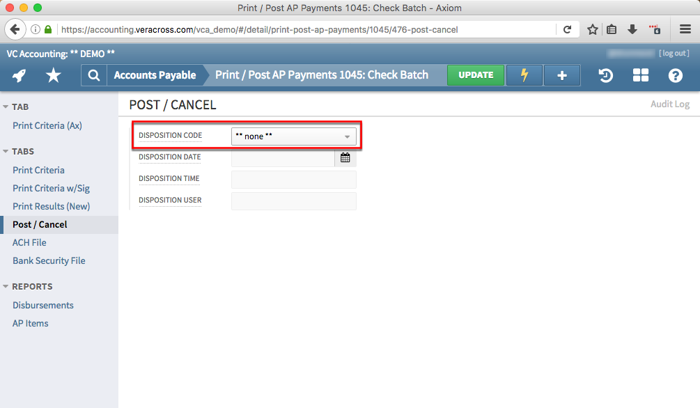 Printing & Posting AP Payments