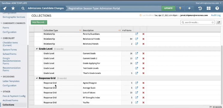 The Response Grid Element in AP3