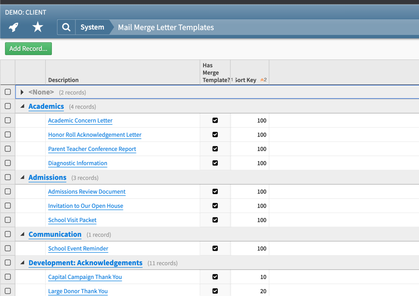 Configuring Mail Merge For Any Record Type