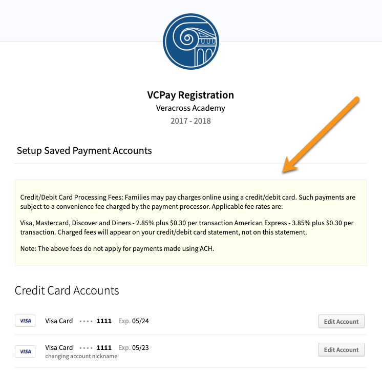 VC Pay Help Text Configuration and Locations