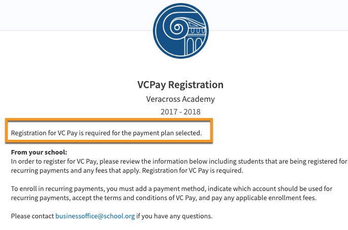 VC Pay Help Text Configuration and Locations