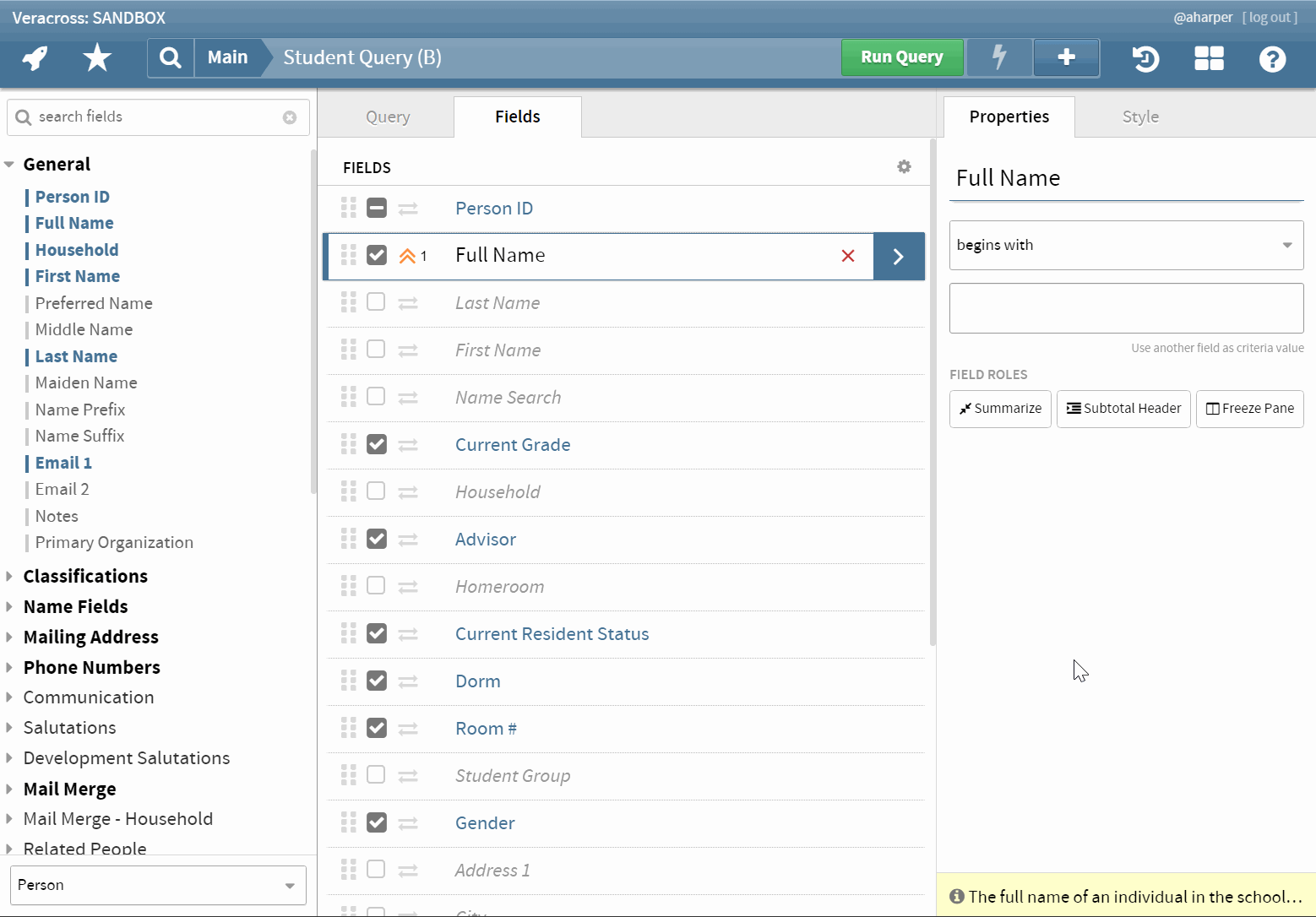 Query Design Overview