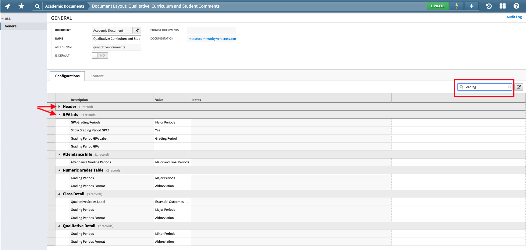 Academic Document Layout Options