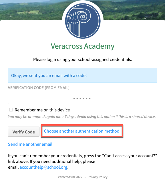 How do I change my MFA authentication method?